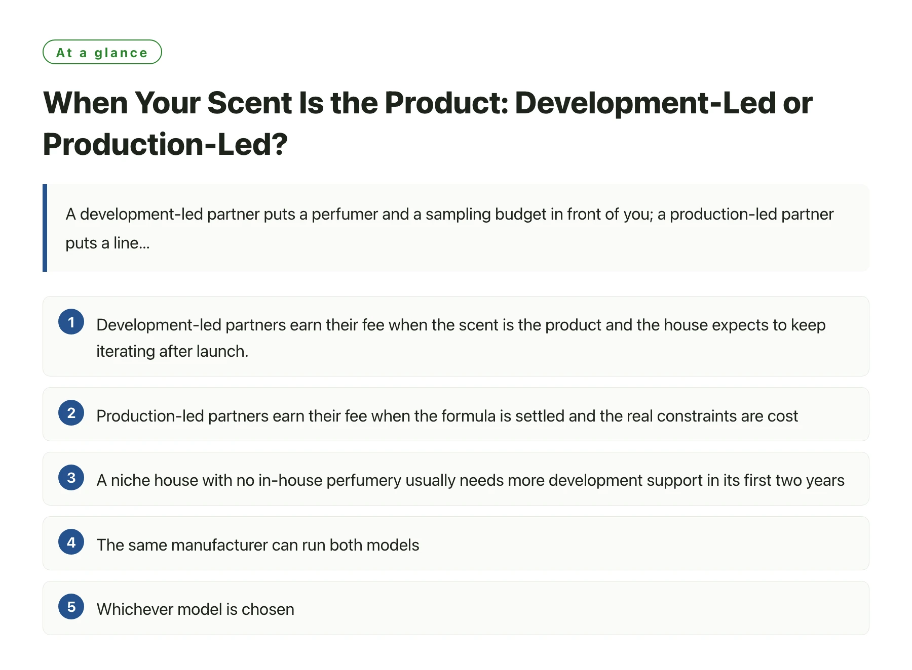 When Your Scent Is the Product: Development-Led or Production-Led?——全文要点速览